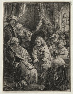 Jozef vertelt zijn dromen, 1638 door Rembrandt van Rijn
