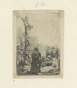 Kruisiging: kleine plaat door Rembrandt van Rijn