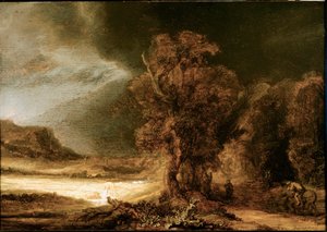 Landschap bij de Barmhartige Samaritaan