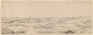 Landschap met uitzicht op Haarlem (Het Goudwegersveld)