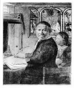 Lieven Willemsz van Coppenol, ca. 1658 door Rembrandt van Rijn