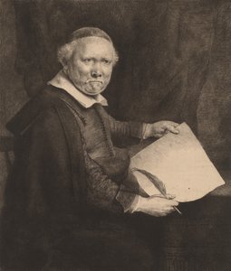 Lieven Willemsz van Coppenol: de Grotere Plaat door Rembrandt van Rijn