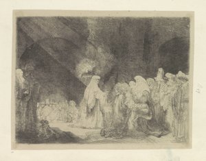 Loflied van Simeon door Rembrandt van Rijn