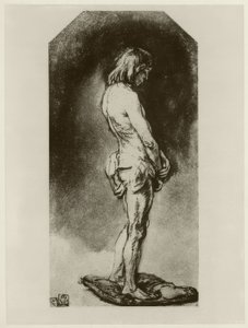 Mannelijk naakt door Rembrandt van Rijn