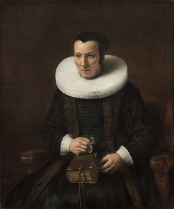 Oude dame met een boek, 1647