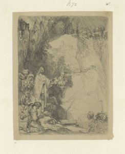 Opwekking van Lazarus: kleine plaat door Rembrandt van Rijn