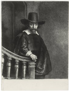 Portret van dokter Ephraim Bueno door Rembrandt van Rijn