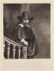 Portret van Ephraim Bueno door Rembrandt van Rijn