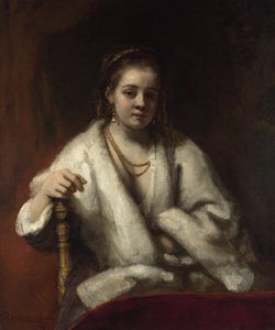 Portret van Hendrickje Stoffels, ca. 1655-1656 door Rembrandt van Rijn