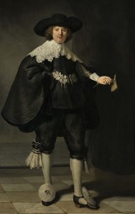 Portret van Marten Soolmans door Rembrandt van Rijn