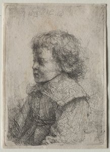 Portret van een Jongen in Profiel