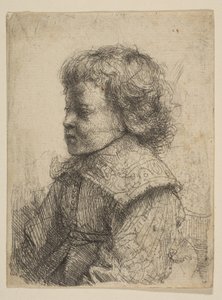 Portret van een Jongen, in Profiel