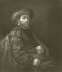 Portret van een Jood door Rembrandt van Rijn