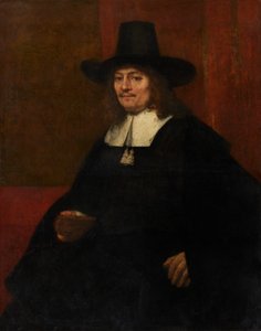 Portret van een Man met een Hoge Hoed
