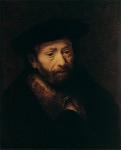 Portret van een Oude Man, 17e eeuw door Rembrandt van Rijn