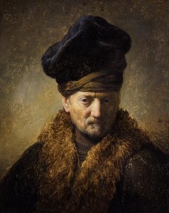 Portret van een oude man met bontmuts, 1630