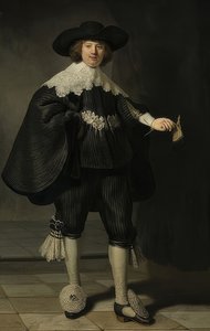 Portret van Marten Soolmans door Rembrandt van Rijn