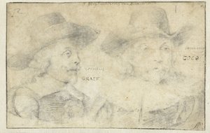 Portretten van Cornelis de Graeff en Frans Banningh Cocq door Rembrandt van Rijn