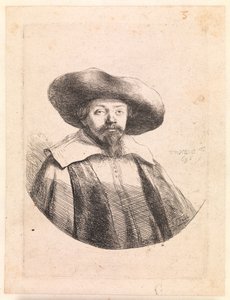 Samuel Manasseh Ben Israel, Joodse auteur door Rembrandt van Rijn