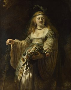Saskia van Uylenburgh in Arcadisch Kostuum, 1635