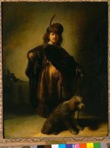 Zelfportret in oosters kostuum
