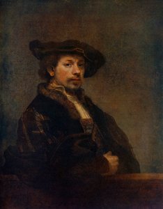 Zelfportret op 34-jarige leeftijd door Rembrandt van Rijn