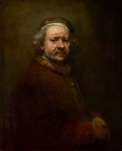 Zelfportret op de Leeftijd van 63, 1669 door Rembrandt van Rijn