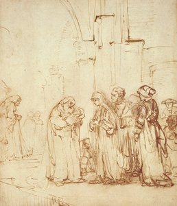 Simeon en Jezus in de tempel door Rembrandt van Rijn