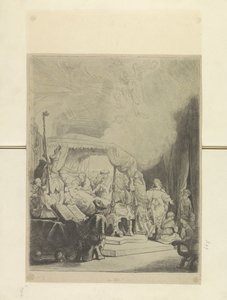Sterfbed van Maria door Rembrandt van Rijn