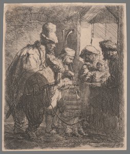 De doop van de eunuch door Rembrandt van Rijn