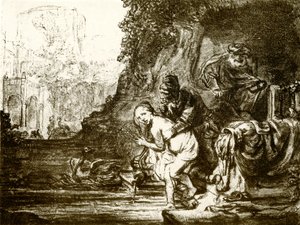 Susanna en de ouderlingen door Rembrandt van Rijn