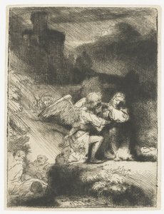 De doodsangst in de tuin door Rembrandt van Rijn