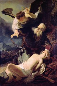 De engel die Abraham tegenhoudt om Isaak te offeren, 1636