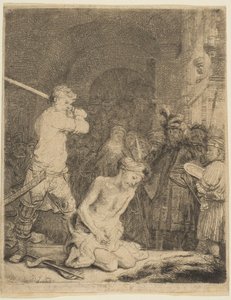 De onthoofding van Johannes de Doper door Rembrandt van Rijn