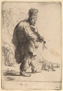 De Blinde Vioolspeler door Rembrandt van Rijn
