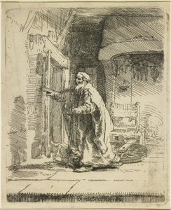 De blindheid van Tobit, 1651 door Rembrandt van Rijn