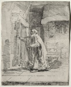 De Blindheid van Tobit: De Grotere Plaat door Rembrandt van Rijn