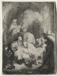 De Besnijdenis: Kleine Plaat door Rembrandt van Rijn