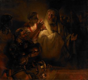 De verloochening van Sint Petrus, 1660
