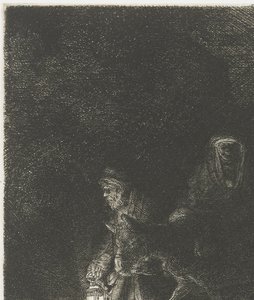 De vlucht naar Egypte door Rembrandt van Rijn