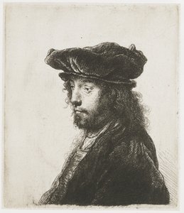 Het vierde oosterse hoofd door Rembrandt van Rijn