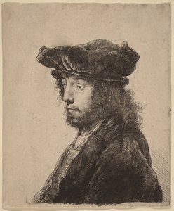 Het vierde oosterse hoofd door Rembrandt van Rijn