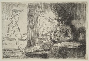 De golfspeler door Rembrandt van Rijn