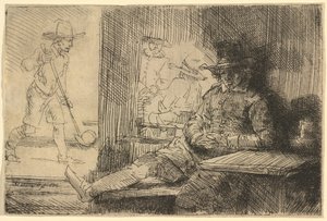 De Golfspeler door Rembrandt van Rijn