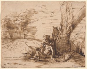De barmhartige Samaritaan door Rembrandt van Rijn