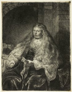 De Grote Joodse Bruid door Rembrandt van Rijn