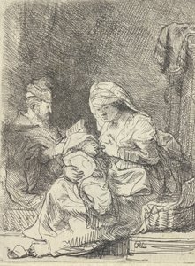 De Heilige Familie door Rembrandt van Rijn