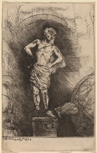 Het Beeld Gezien door Nebukadnezar door Rembrandt van Rijn