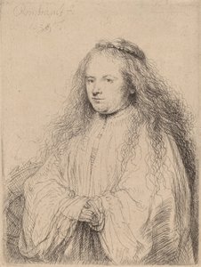 De kleine Joodse bruid (Saskia als Sint-Catharina), 1638 door Rembrandt van Rijn