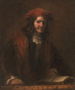 De Man met de Rode Muts, ca. 1660 door Rembrandt van Rijn